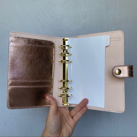 Kikki K Rosegold Metallic Personal Planner, RARE, Like New - Picture 6 of 9